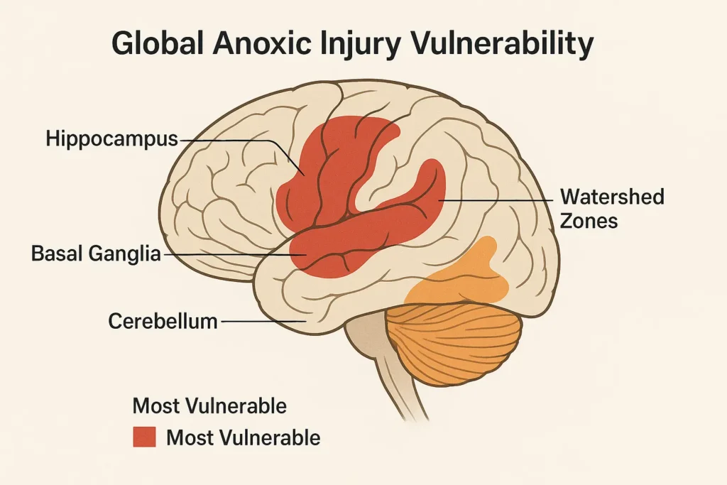 global anoxic injury vulnerability